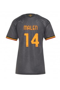 AS Roma Donyell Malen #14 Fotballdrakt Tredje Klær Dame 2026-27 Korte ermer